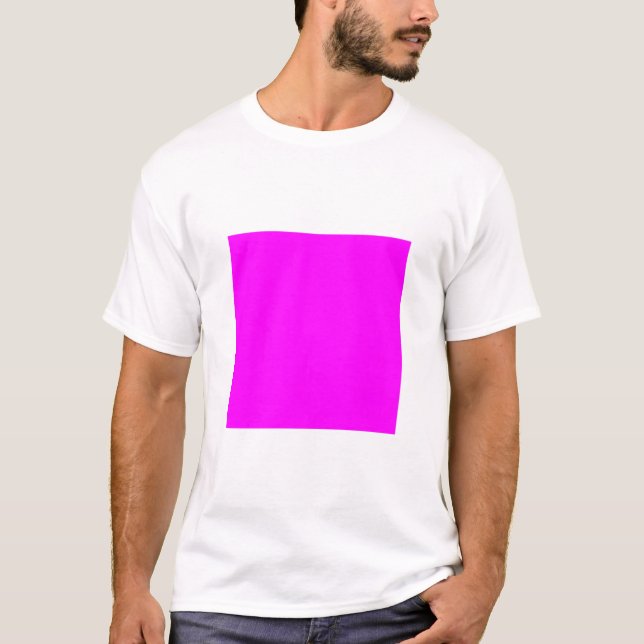 Camiseta Cuadrado simple - Magenta (Anverso)