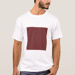 Camiseta Cuadrado simple - Marrón oscuro