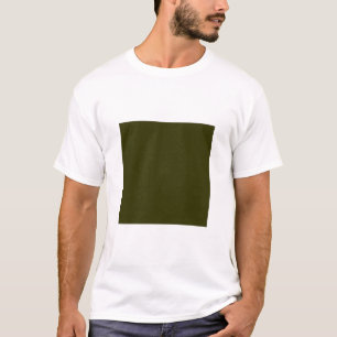 Camiseta Cuadrado simple - Olivo oscuro