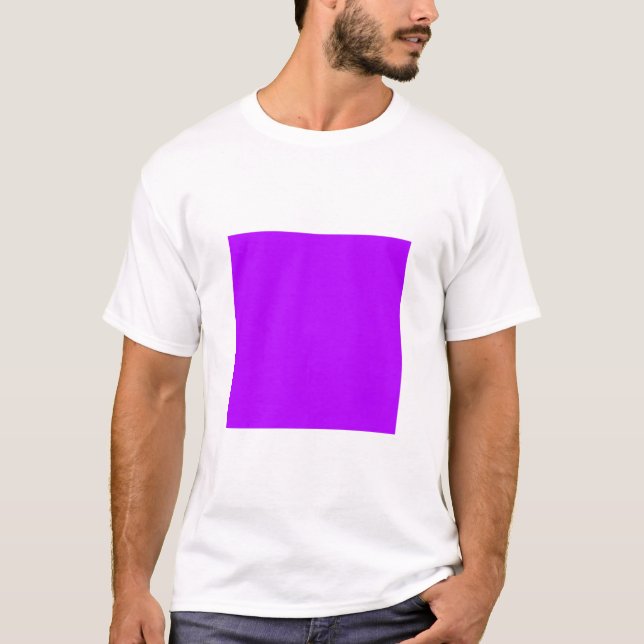 Camiseta Cuadrado simple - Púrpura azul (Anverso)