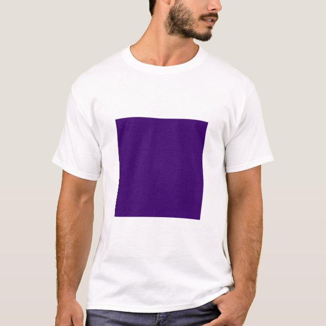 Camiseta Cuadrado simple - Púrpura profundo (Anverso)