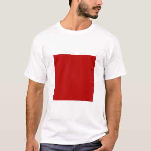 Camiseta Cuadrado simple - Rojo ruby