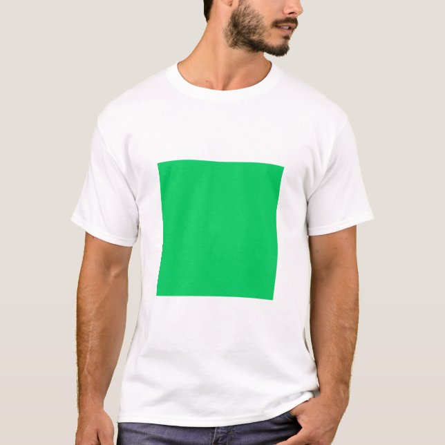 Camiseta Cuadrado simple - Verde claro (Anverso)