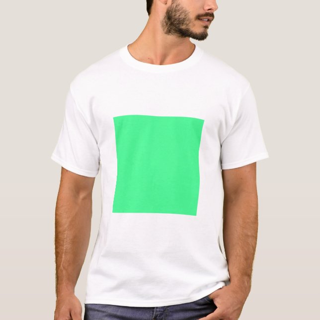 Camiseta Cuadrado simple - Verde en miniatura (Anverso)