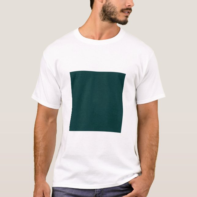 Camiseta Cuadrado simple - Verde oscuro (Anverso)