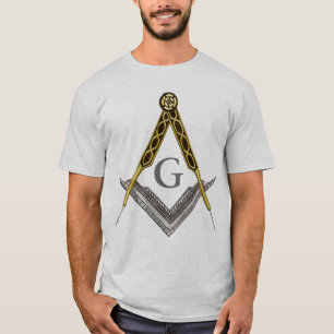Camiseta Cuadrado y compás con todo el ojo que ve