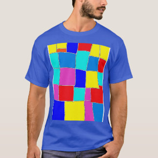Camiseta cuadrados abstractos