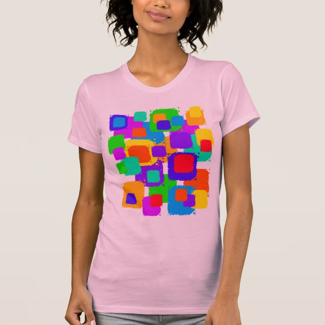 Camiseta Cuadrados coloreados (Anverso)