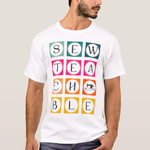 Camiseta Cuadrados Coloridos Sewteachable