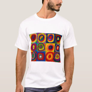 Camiseta Cuadrados con círculos, abstracto, Wassil Kandins