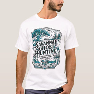 Camiseta Cuadrados de caza de fantasmas paranormales de Sav