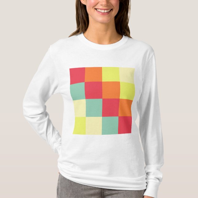 Camiseta Cuadrados de color (Anverso)