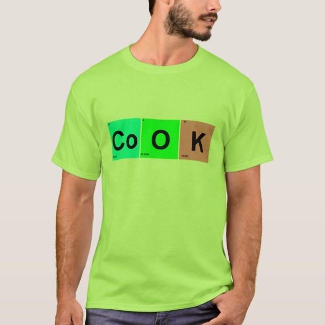 Camiseta Cuadrados del cocinero (Anverso)
