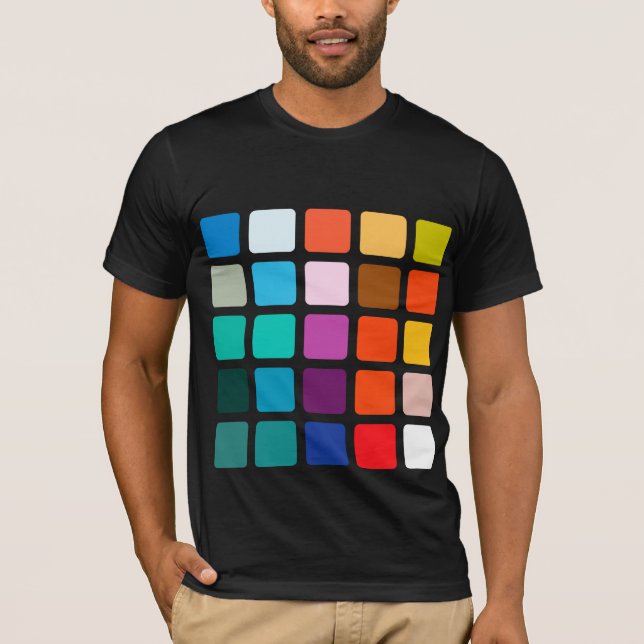 Camiseta Cuadrados del color (Anverso)