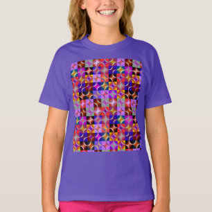 Camiseta Cuadrados geométricos multicolores