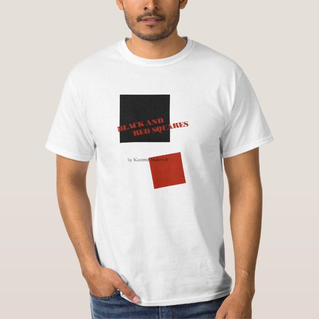 Camiseta Cuadrados negros y rojos de Kazimir Malevich (Anverso)