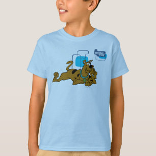 Camiseta Cuadrados retros Scooby-Doo que se acuesta