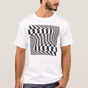 Camiseta Cuadrícula de curva óptica