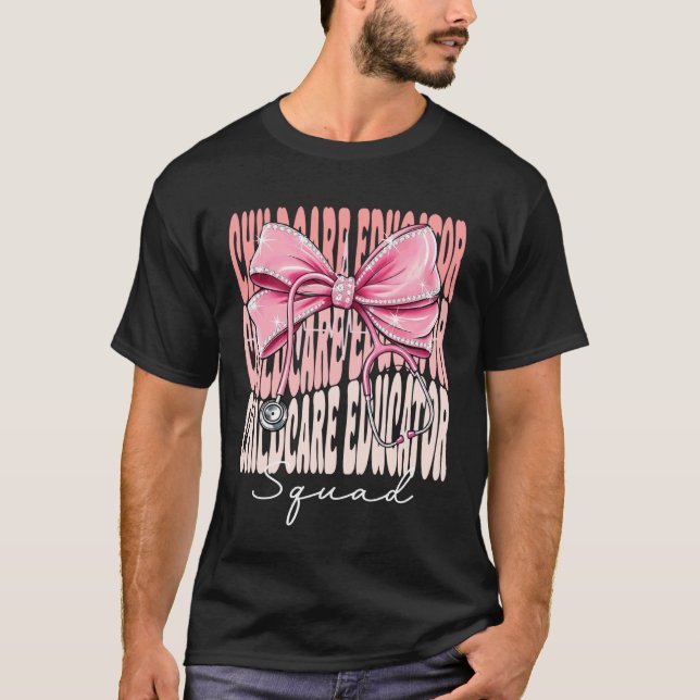 Camiseta Cuadrilla de educadores de guardería día de semana (Anverso)