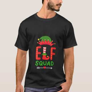 Camiseta Cuadrilla de Elfos Femenina Navidad Cuello en V a 