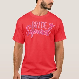 Camiseta Cuadrilla de novia de mujeres a juego linda para d