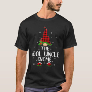 Camiseta Cuadrillé de Búfalo Rojo que Combina con el Gnomo
