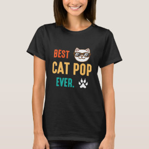 Camiseta Cuadrillo Cara El Mejor Gato Pop Feliz Día Para Mí