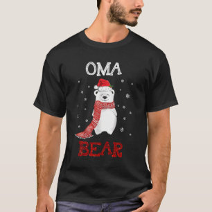 Camiseta Cuadrillo polar Oma Bear Scarf Feliz Navidad Navid