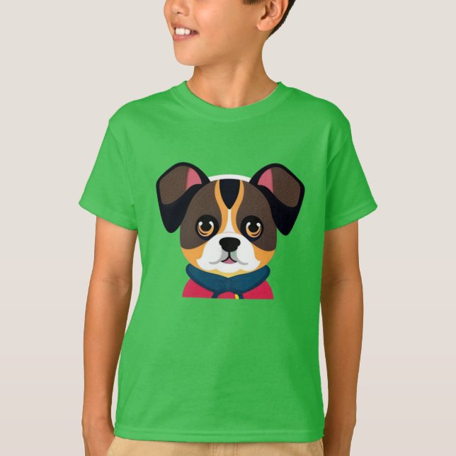 CAMISETA CUADRO DE DOG (Anverso)
