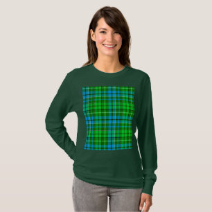 Camiseta Cuadro Escocés Verde Azul y Verde