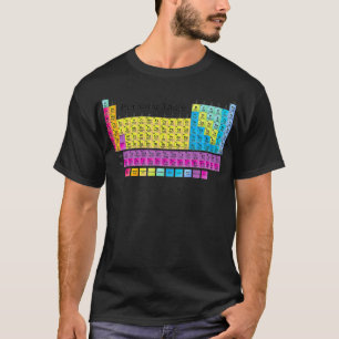 Camiseta Cuadro Periódico De Los Elementos 1