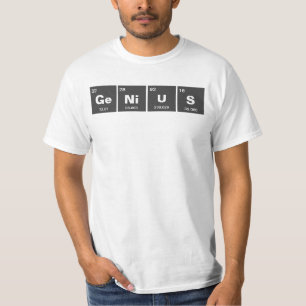 Camiseta Cuadro químico periódico de elementos: GeNiUS