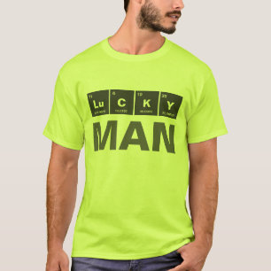 Camiseta Cuadro químico periódico de elementos: LuCKY