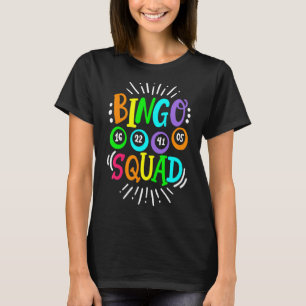 Camiseta Cuadros Bingo Squad Funny Bingo Casino Casino Muje