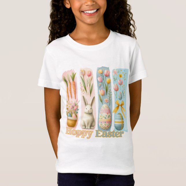 Camiseta Cuadros cuatro aguas brash verticales Hoppy Easter (Anverso)