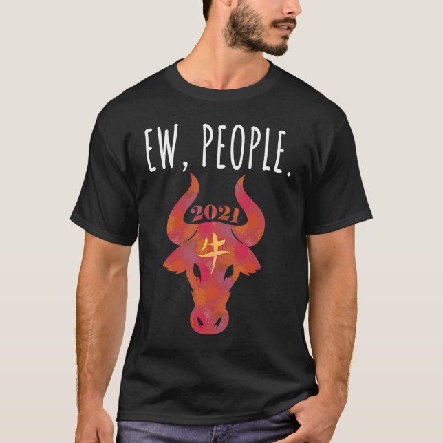 Camiseta Cuadros De Agua De Ew People 2021 Ox Head (Anverso)
