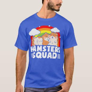 Camiseta Cuadros de Hamsters Coloridos de Cuello de Hamster