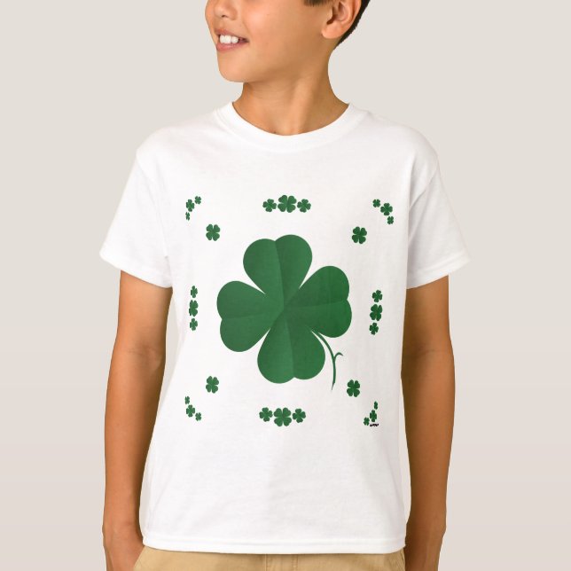 Camiseta Cuadros De Hojas (Anverso)