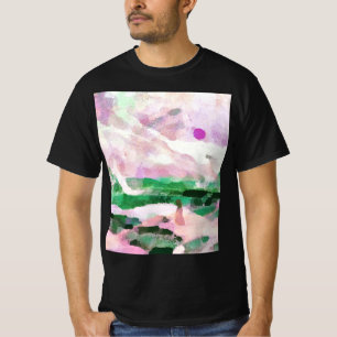 Camiseta Cuadros de la costa y la montaña - Verde