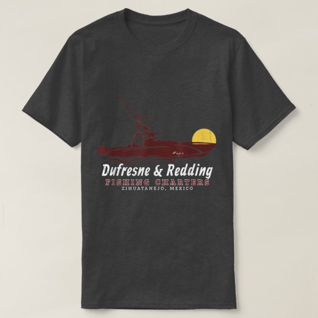 Camiseta Cuadros De Pesca De Dufresne Y Redén Zihuatanejo  (Diseño del anverso)