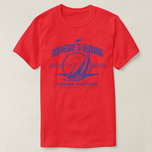 Camiseta Cuadros de pesca Dufresne Redding (Diseño del anverso)