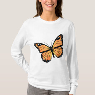 Camiseta Cuadros Monarca Mariposa Hombres Mujeres Mantequil