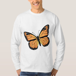 Camiseta Cuadros Monarca Mariposa Hombres Mujeres Mantequil