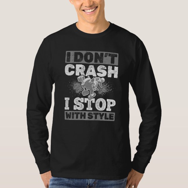 Camiseta Cuádruple no me choque paro con ATV estilo (Anverso)