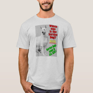Camiseta ¿Cuál es el perro del servicio?