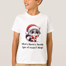 Camiseta ¿Cuál es el tipo de música favorita de Santa? Niña