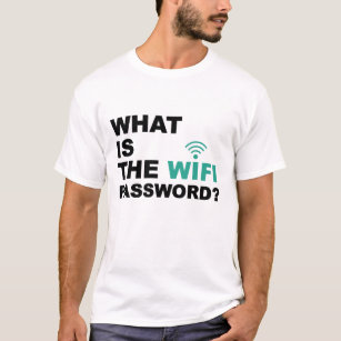 Camiseta Cuál es la contraseña de WIFI divertida