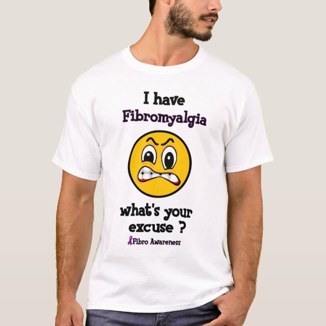 Camiseta Cuál es su excusa… fibro (Anverso)