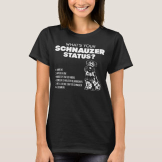 Camiseta ¿Cuál es su situación del Schnauzer?
