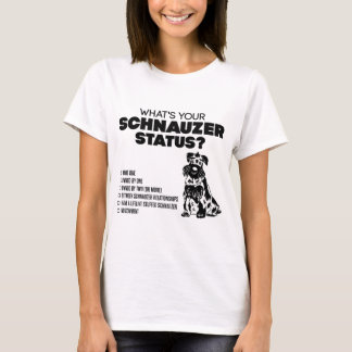 Camiseta ¿Cuál es su situación del Schnauzer?